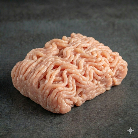 Carne picada de pollo ecológico